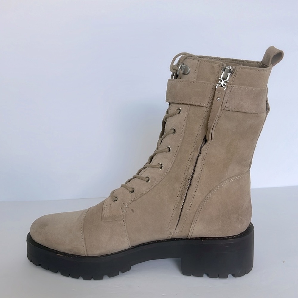 Sam Edelman Women's Junip Combat Boot Suede Leather Lug Sole Shoes Size 8.5M New - Picture 5 of 9